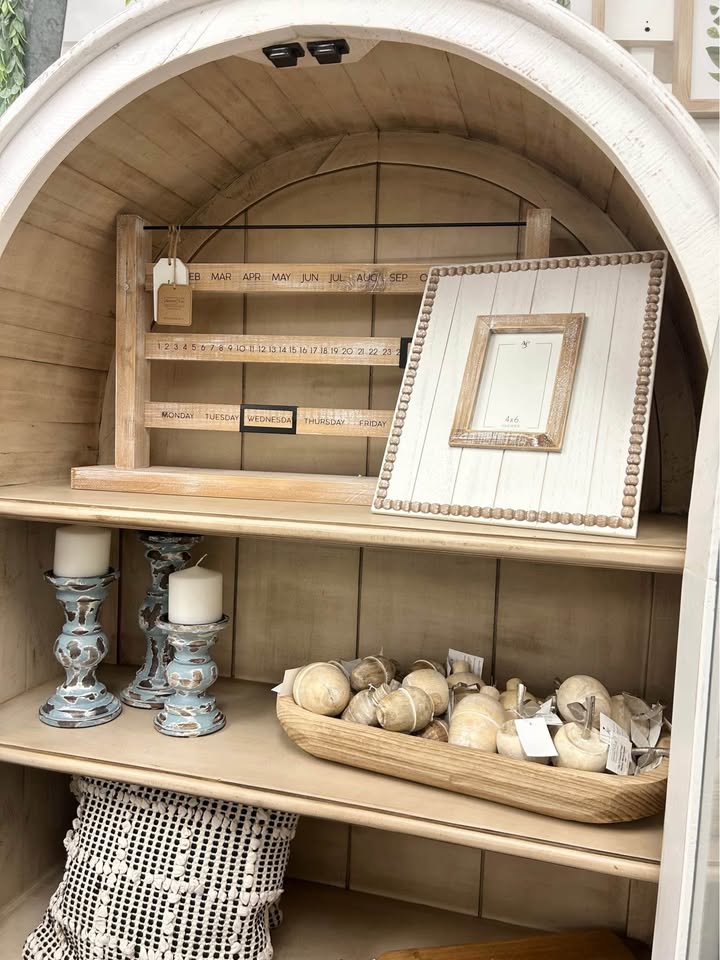 SOLD Solid Wood Arched Hutch/Vitrine (BRAND NEW)