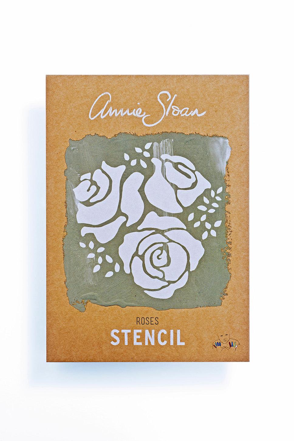 Annie Sloan Stencils The 3 Painted Pugs   Annie Sloan Stencil Roses 